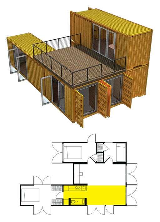plan casa din container